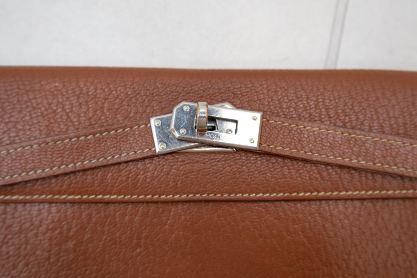 Hermés Kelly Longue Wallet Brown Epsom Leather