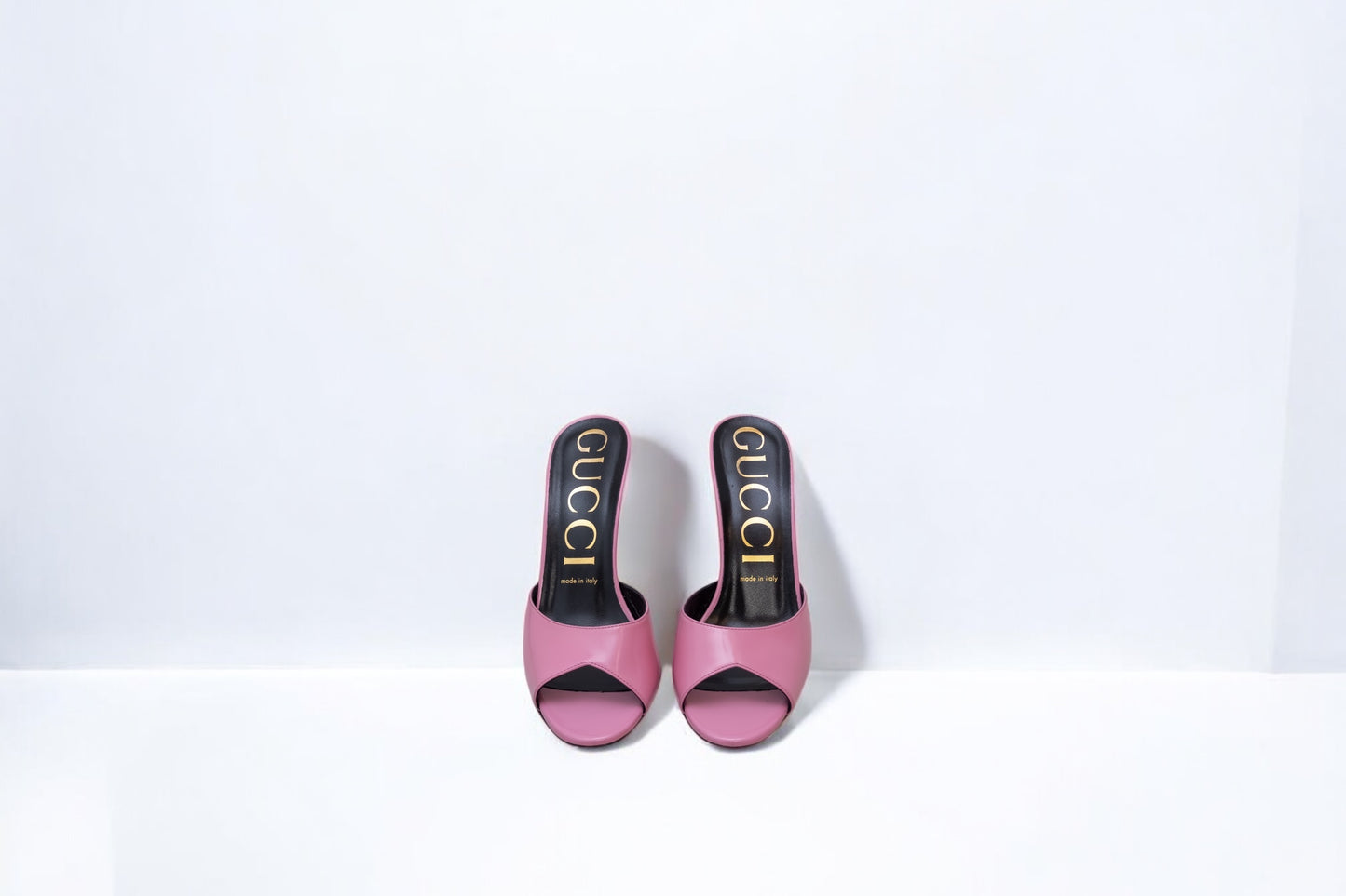 GUCCI pink patent leather SCARLET heels Size US 7.5/ EU 38.5